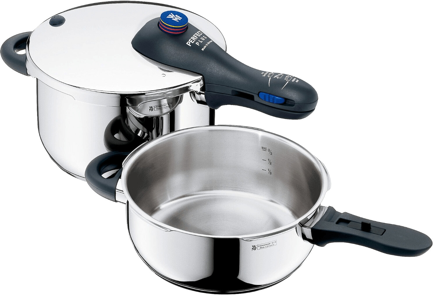 زودپز 3 و 4.5 لیتر وی ام اف آلمان - مدل WMF Perfect Plus مناسب پخت سریع و حفظ مواد مغذی غذا